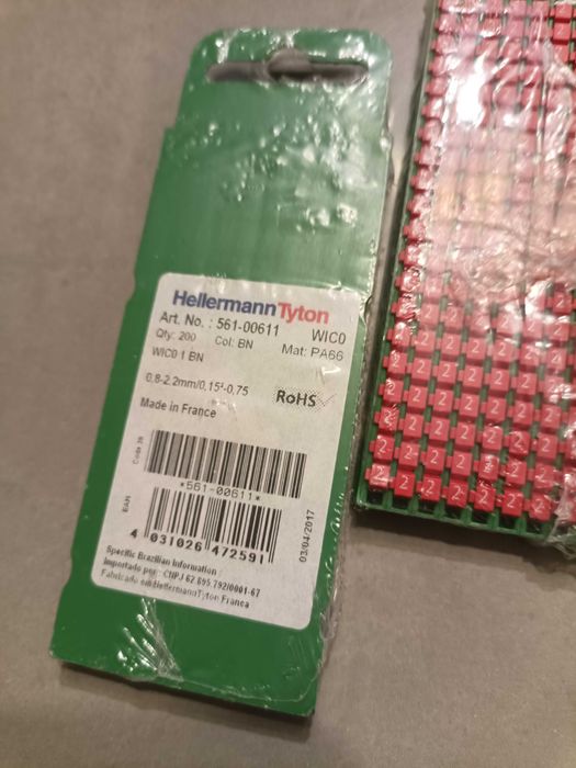 HELLERMANNTYTON
-Oznaczniki 0,15-0,75mm2 1400szt