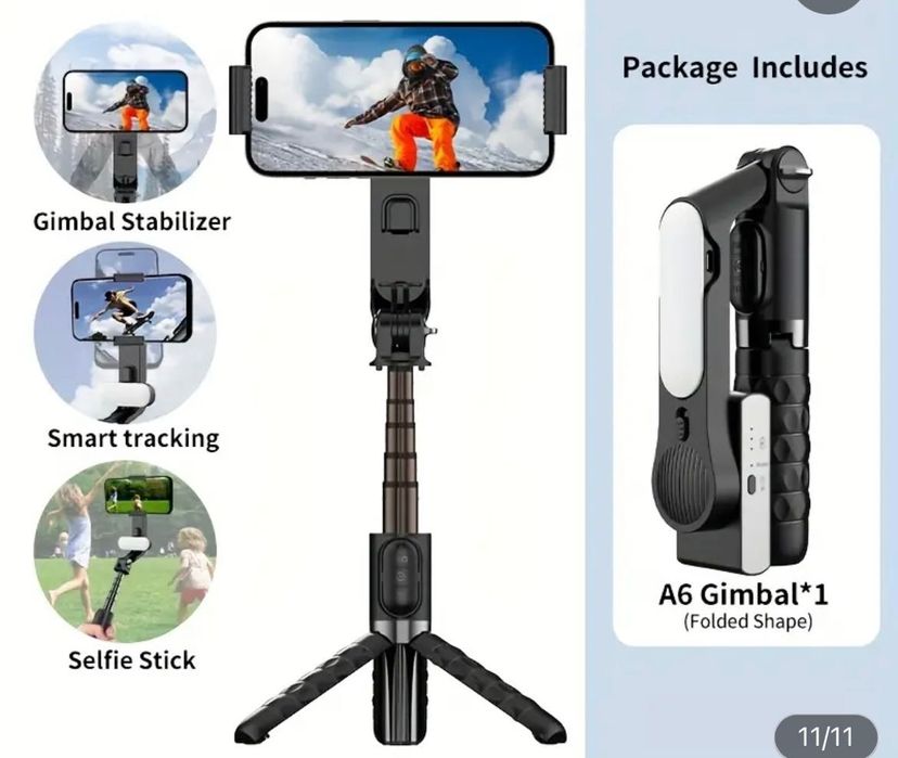 Ручний стабілізатор з монопадом , селфіпалка