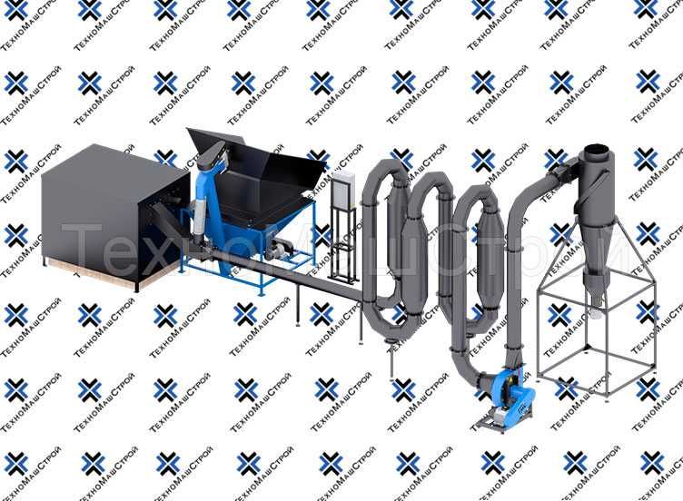 Сушка аеродинамічна для тирси, опилки СА-600