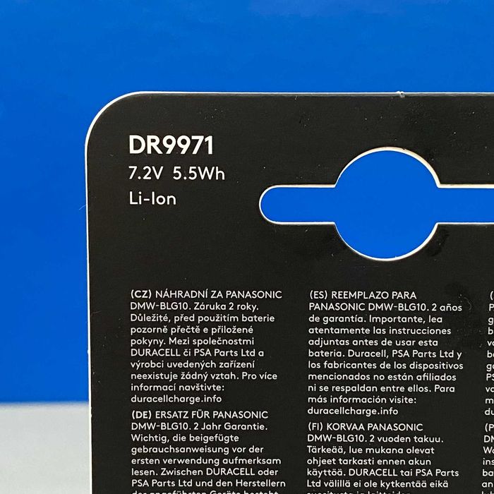 Duracell Battery - Panasonic DMW-BLE9/BLG10 (GF5/LX100/GX80)64297866075137121
