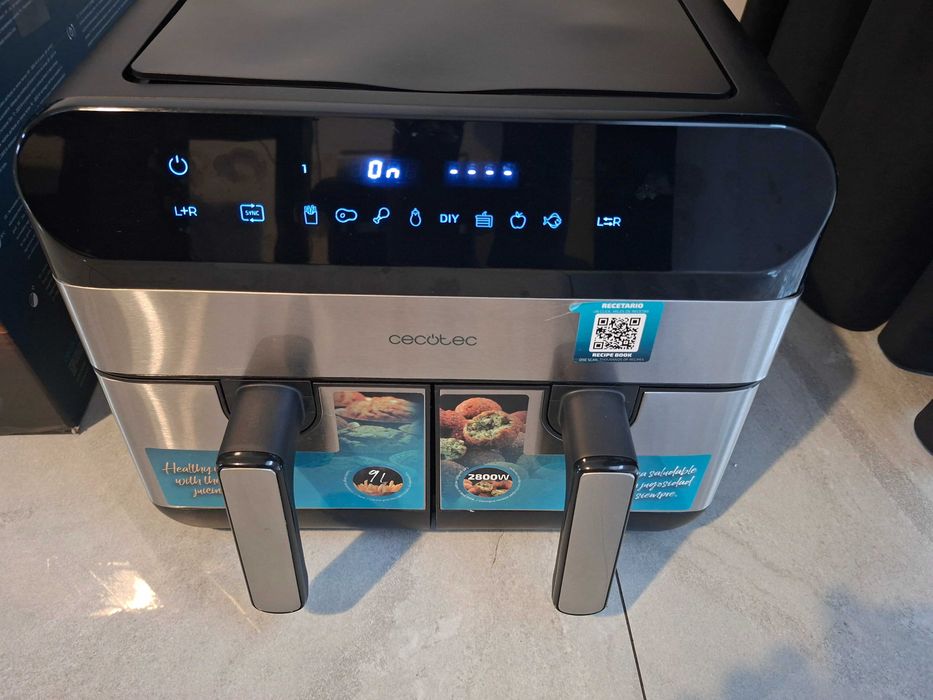Cecotec 9L cyfrowa frytkownica Air Fryer Cecofry Advance 9000 Inox