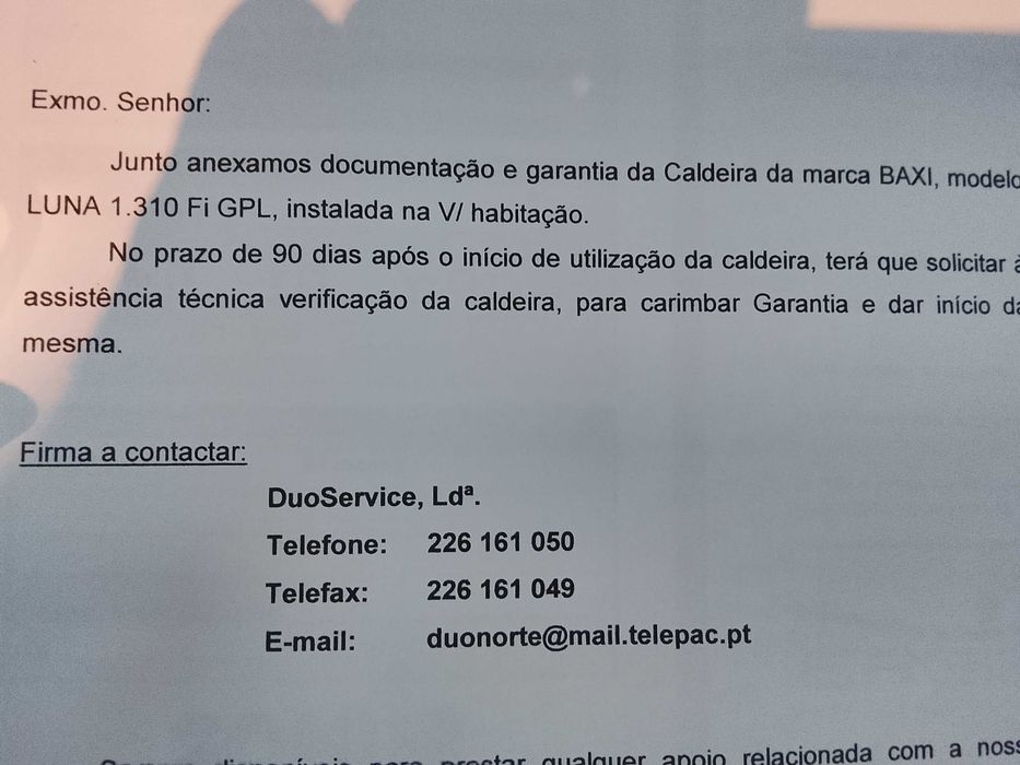 BAXI Luna 1.310 Fi – Caldeira a gás 31 kW