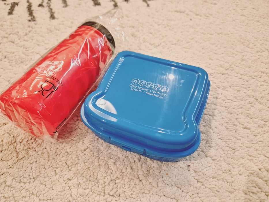 NOWY Zestaw bidon śniadaniówka zestaw śniadaniowy Ostróda Cup