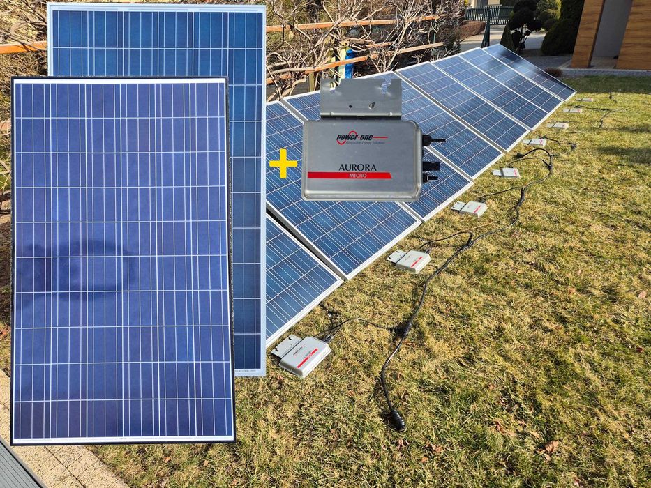 Zestaw PV podłączany bezpośrednio do gniazdka od 250W do 6kW Panel Fotowoltaiczny + Mikroinwerter