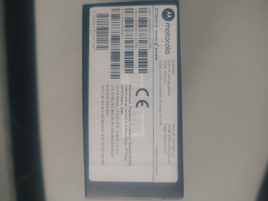 Motorola g8 power na części