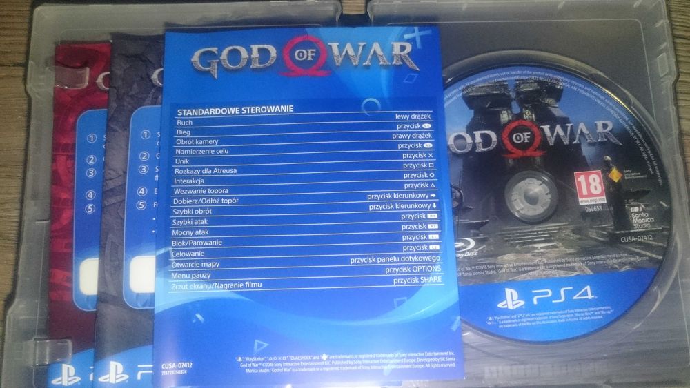 Gra God of War + STEELBOOK ps4 playstation 4 Wiedźmin Skyrim gta