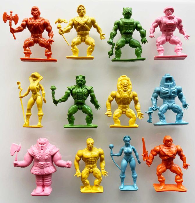 Coleção completa ~ ”HE-MAN MASTERS of UNIVERSE MOTU” ~ 12 Dunkin 80´s