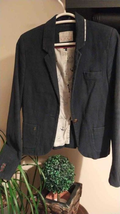 Blazer Azul Marinho Da Pull and Bear- Oferta do Envio
