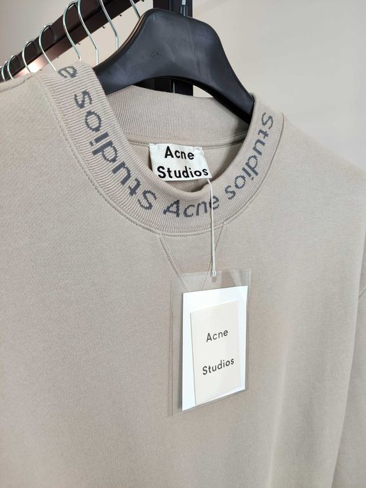 Світшот Acne Studios Flogho Crew Sweat Beige