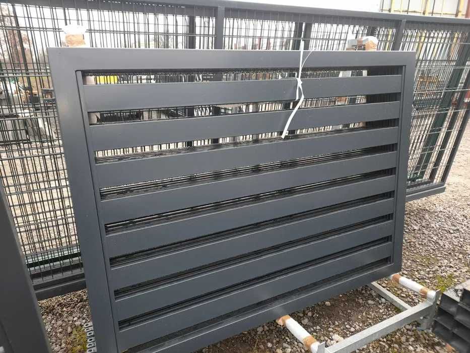 Brama furtka skrzydłowa palisadowa panelowa