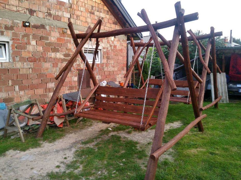Sprzedam solidną dębową huśtawke