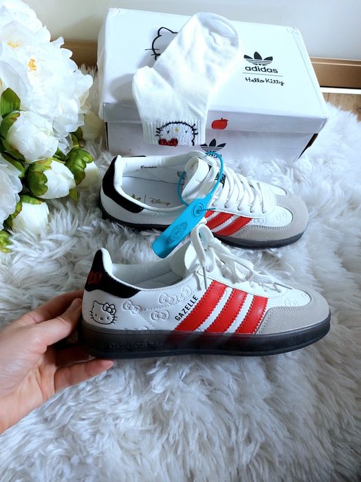 Кросівки хелоу кітті, хелоу кіті, adidas kitty, adidas gazelle
