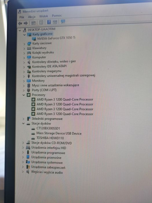 Komputer stacjonarny 1050 ti+ monitor Asus 24"  + klawiatura gratis