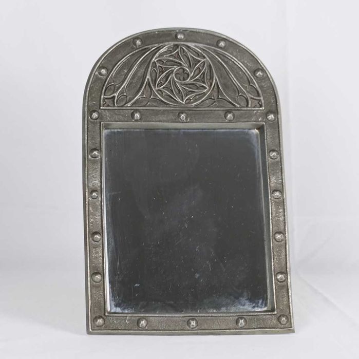 Espelho de mesa antigo em metal