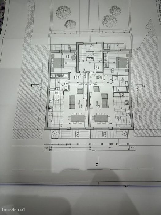 Apartamentos T1 novos em construção.