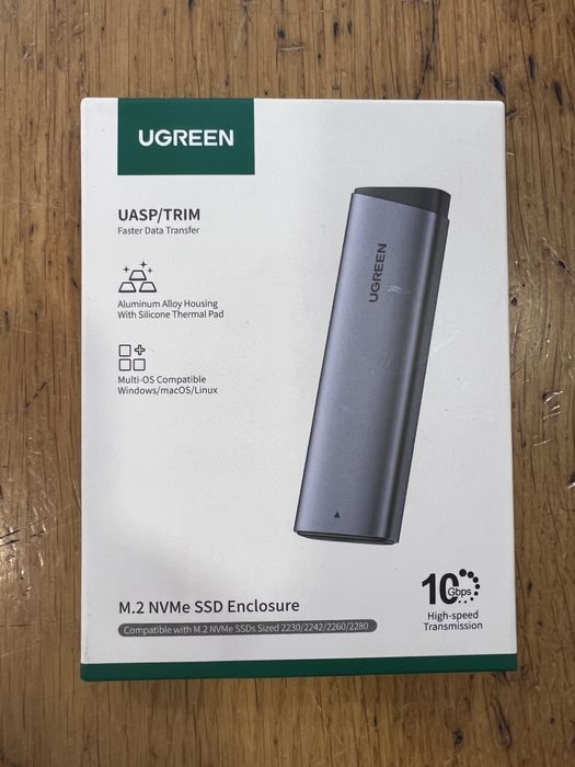 Caixa Enclosure M.2 NVMe SSD UGREEN 10Gbps - Nova
