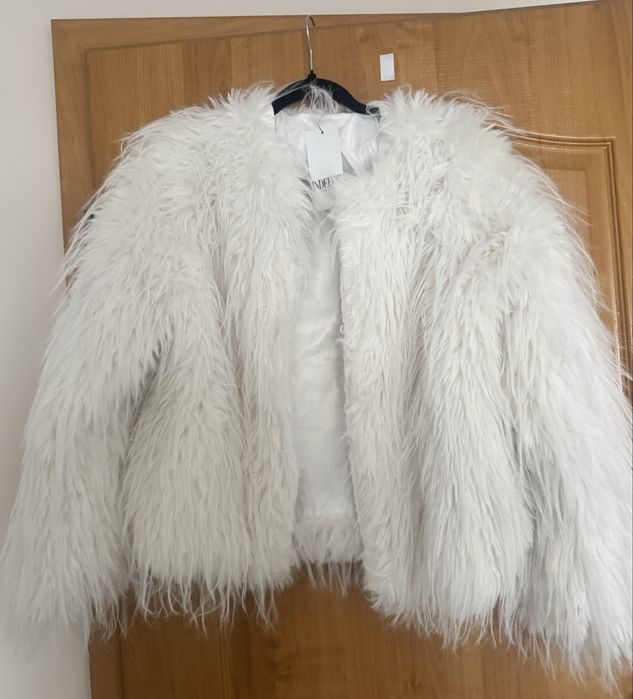 Futro damskie białe