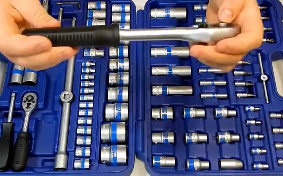 Набір інструментів 108 предметів професійний хром-ванадієва сталь кейс