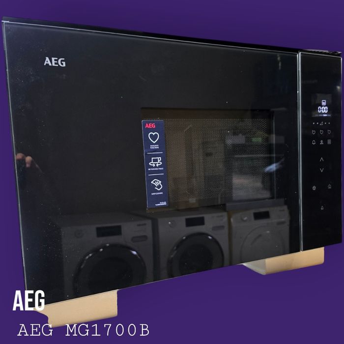 AEG MG1700B – mikrofala do zabudowy 60 cm grill SteamSet