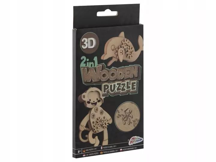 Puzzle 3D Przestrzenne Ruchome Eko Certyfikat Fsc. Nowy Produkt