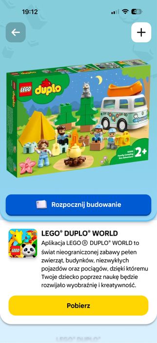 Lego DUPLO 11 zestawów klocki pociąg tory