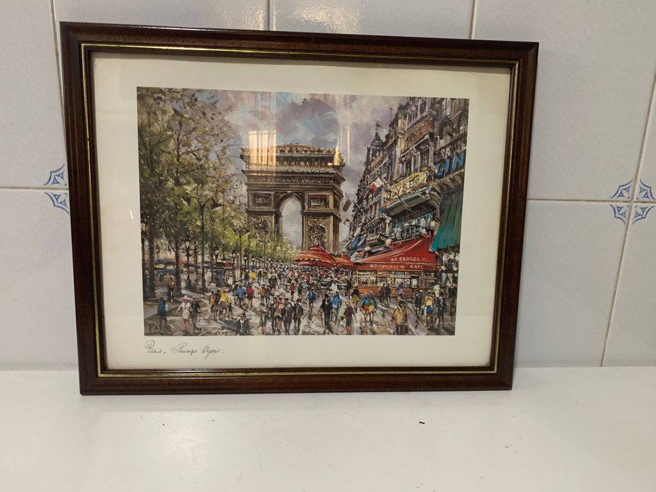 Quadros, molduras com vidro frontal