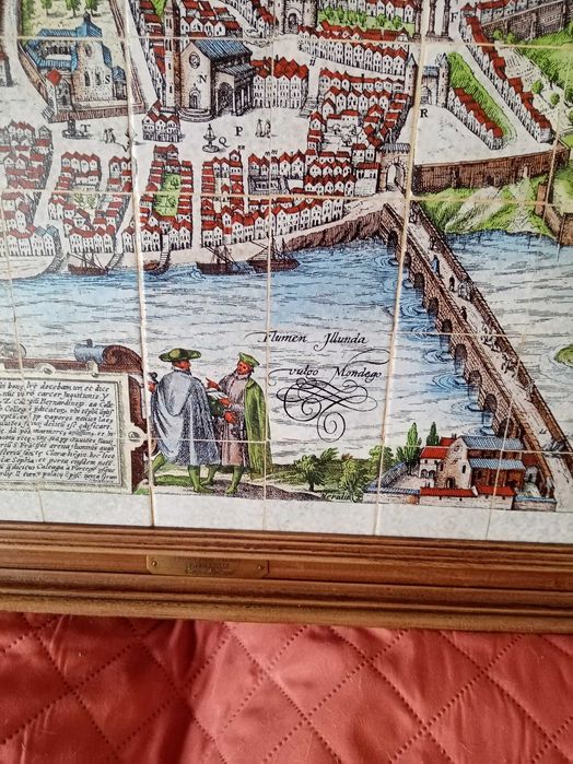 Quadro - Coimbra antiga (em azulejo com moldura de madeira)