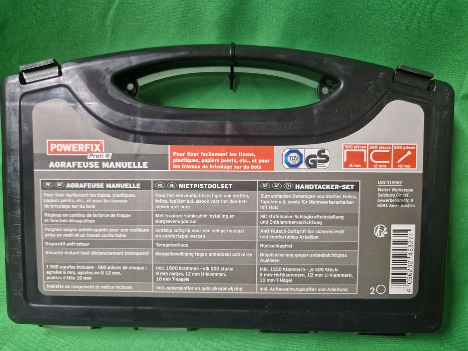 Nowy zszywacz ręczny taker Powerfix  profi +