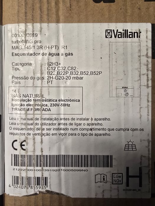 Esquentador Vaillant TurboMAG Pro 145/1 3R PT Gás Natural




Envio Gr