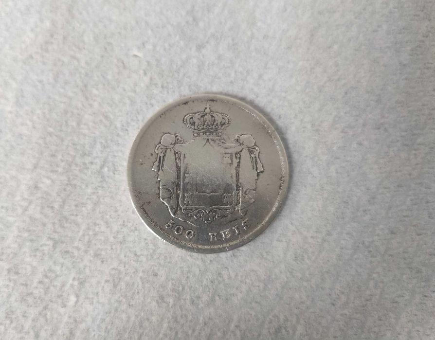Moeda 500 Reis - 1858 - Prata