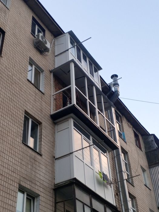 Балкон под ключ.Розшырение бакона