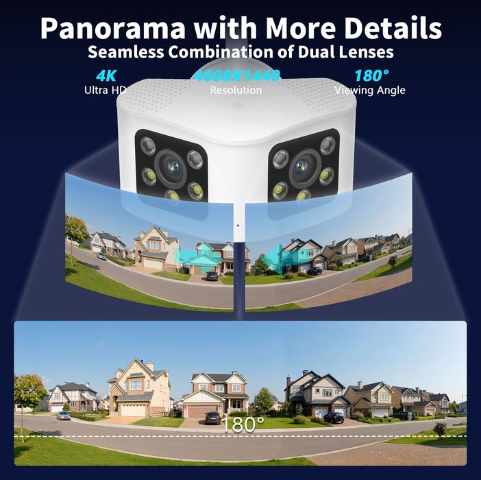 8 мп Панорамная Wifi камера