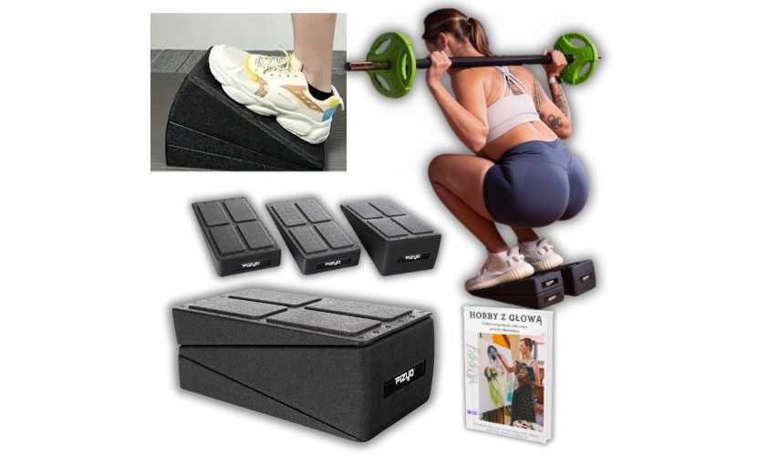 Kliny do rozciągania nóg i rehabilitacji regulowana platforma 3w1 NOWE