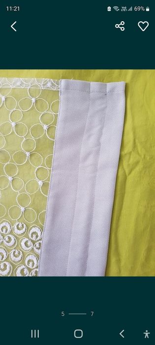 Firana panel ekran 2 szt.134x 67 cm + 1 szt.238 x 70 cm
