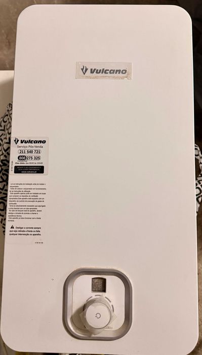 Esquentador Vulcano Ventilado Gas Natural Branco