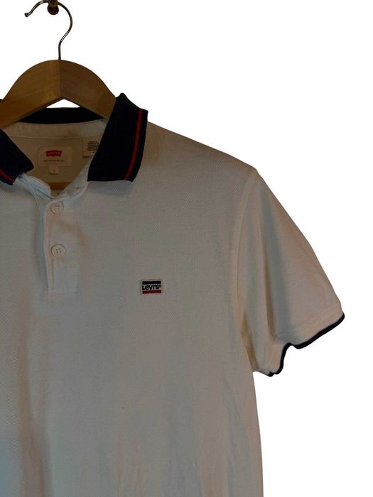 Koszulka polo Levis biała z logiem l