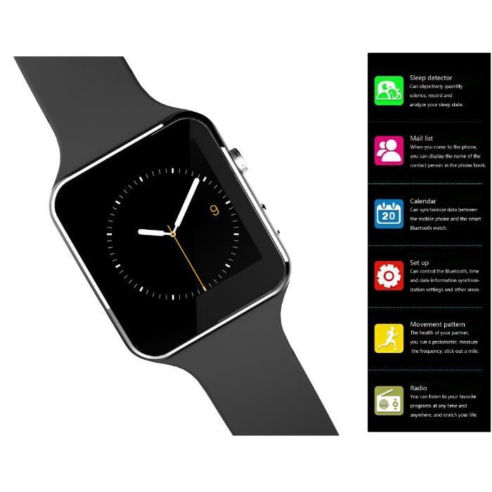 Smartwatch X6 Relógio . Cor:Preto