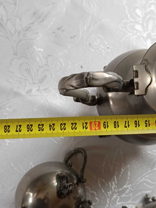Komplet do kawy English Silver Mfg Corp USA – plater, 3 części