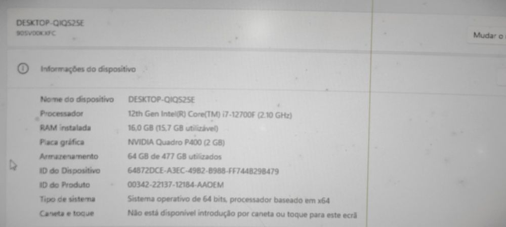 PC Gaming Lenovo  i7 12700