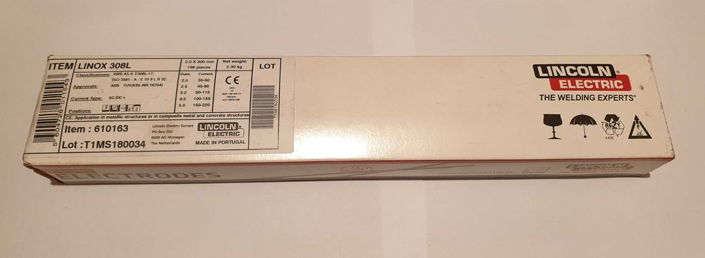 15 Elétrodos Aço Inox 308L 2.0