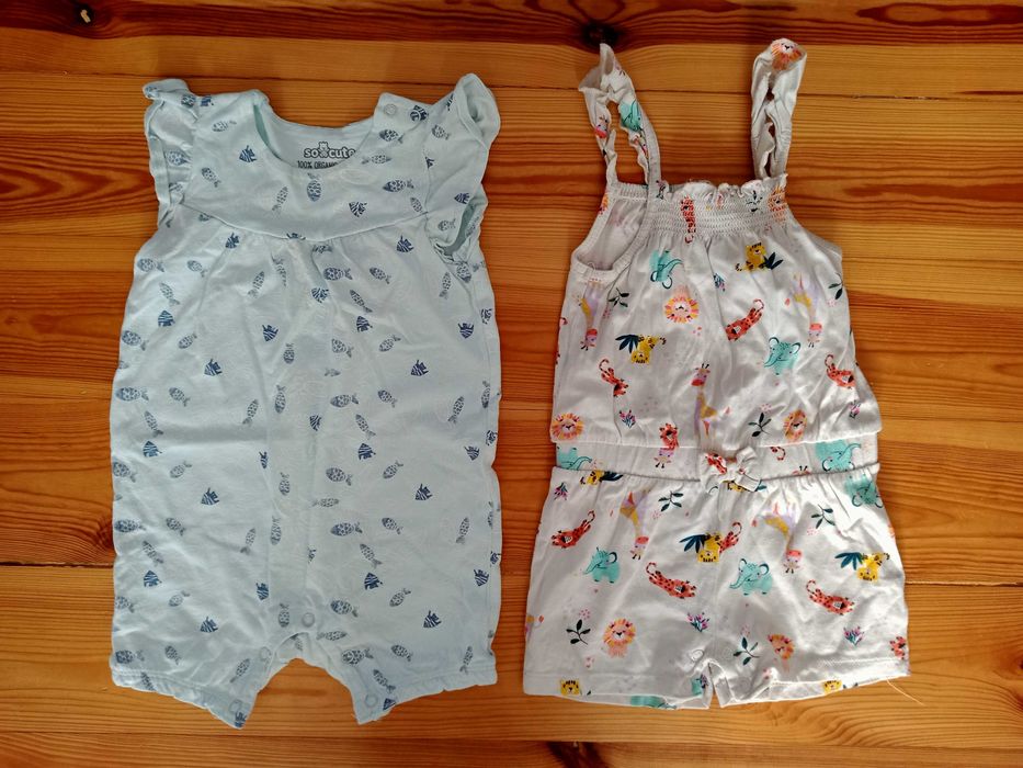 4 szt. Rampers niemowlęcy rozmiar 80