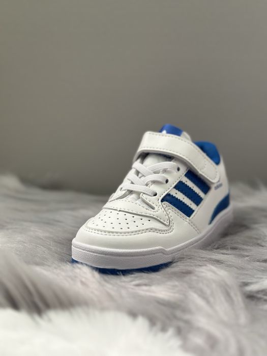 Дитячі кросівки Adidas Originals Forum Low White Blue, розміри 26-37