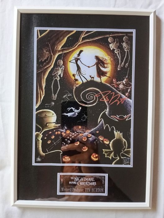 Moldura Filme The Nightmare Before Christmas com Autógrafo (A4)
Moldu