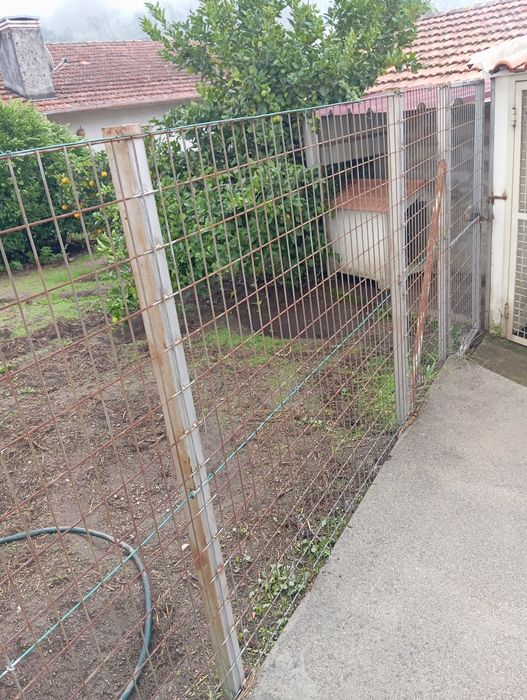 Grade mais casota mais cobertura para o seu cão