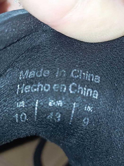 Botas masculinas de couro preto Aldo tamanho 44-45.