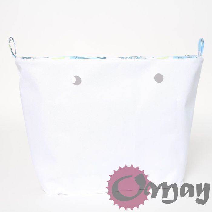 organizer do OBAG STANDARD +OPASKA kwiaty motyle błękit limonka OMAY