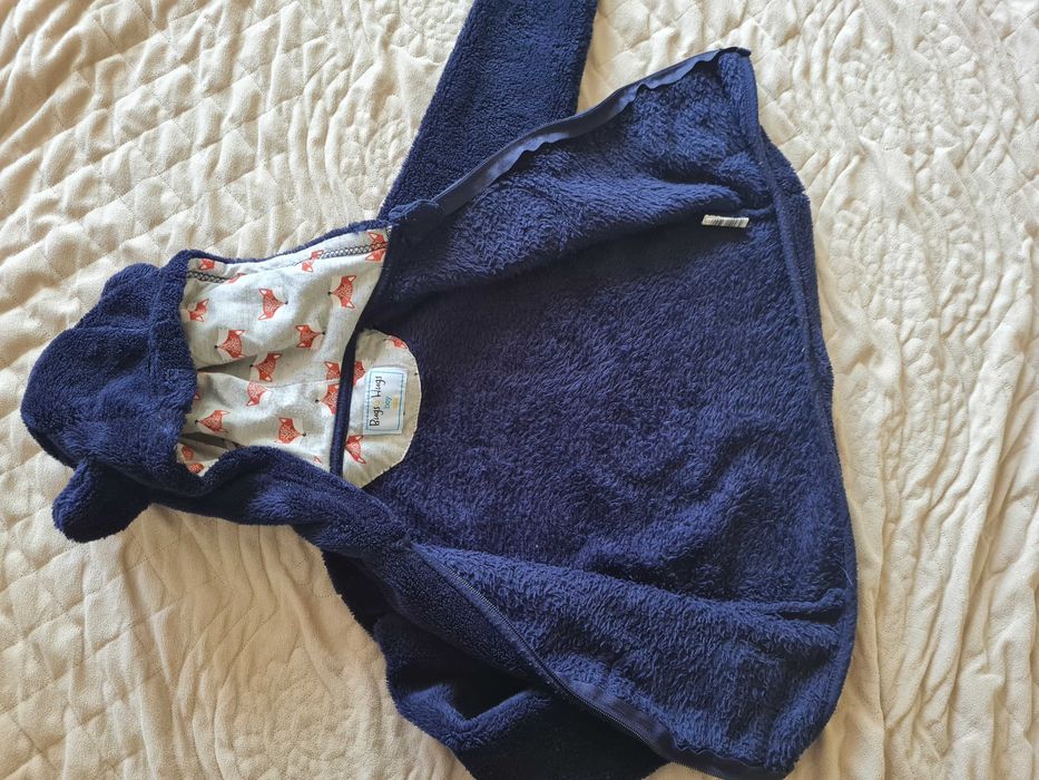 Bluza polar futerko kaptur z uszami r. 104 Bugs Hugs boy