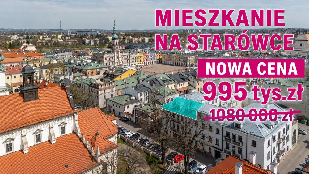 Starówka Zamość, mieszkanie 130 m2 w kamienicy