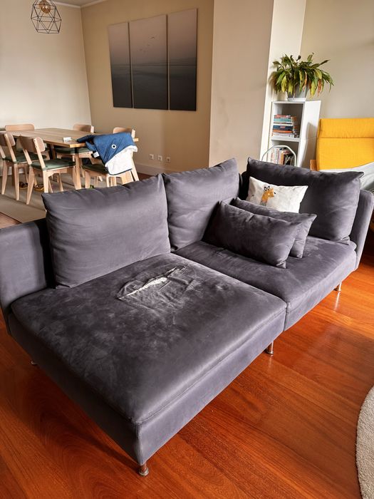 IKEA SÖDERHAMN sofá modular (canto + 1 lugar) - com rasgo (ver fotos)