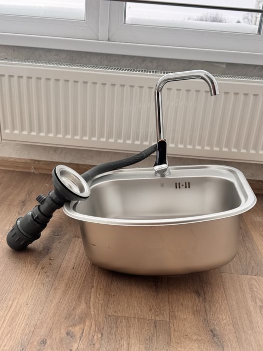 Продам комплектом: мийка+змішувач+сифон